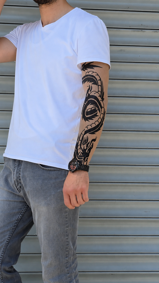 Ejder Desen Giyilebilir Dövme